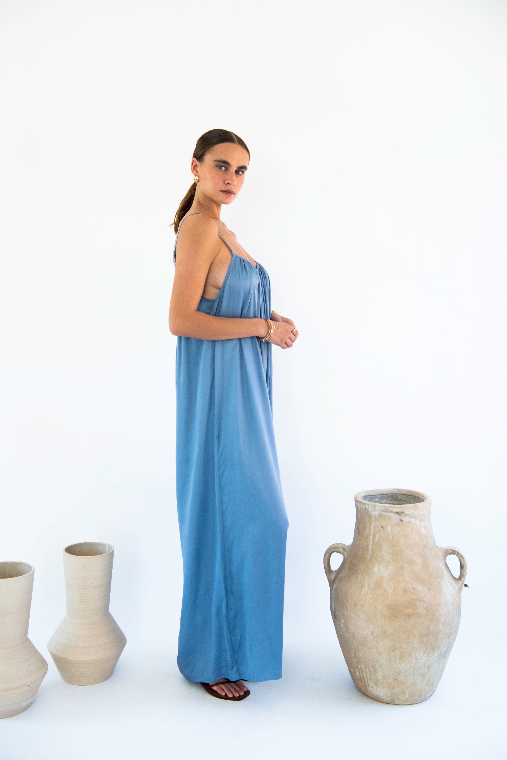 Bali Jumpsuit - Satin Tencel-Neu Nomads