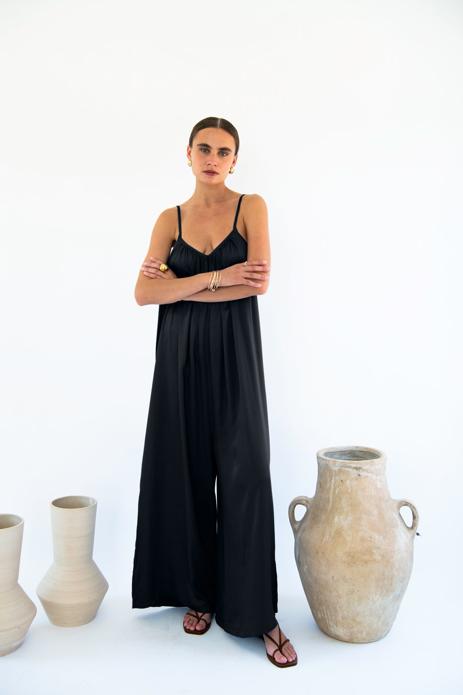 Bali Jumpsuit - Satin Tencel-Neu Nomads