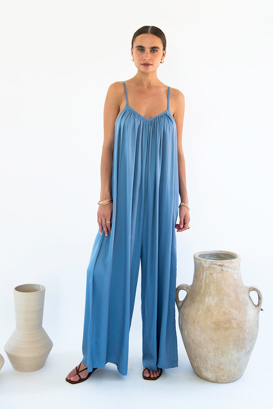 Bali Jumpsuit - Satin Tencel-Neu Nomads