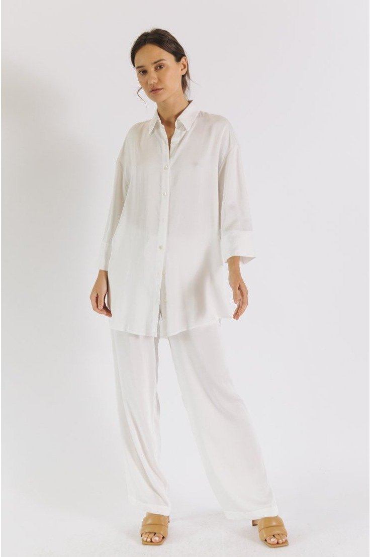 Boyfriend Shirt - Satin Tencel-Neu Nomads