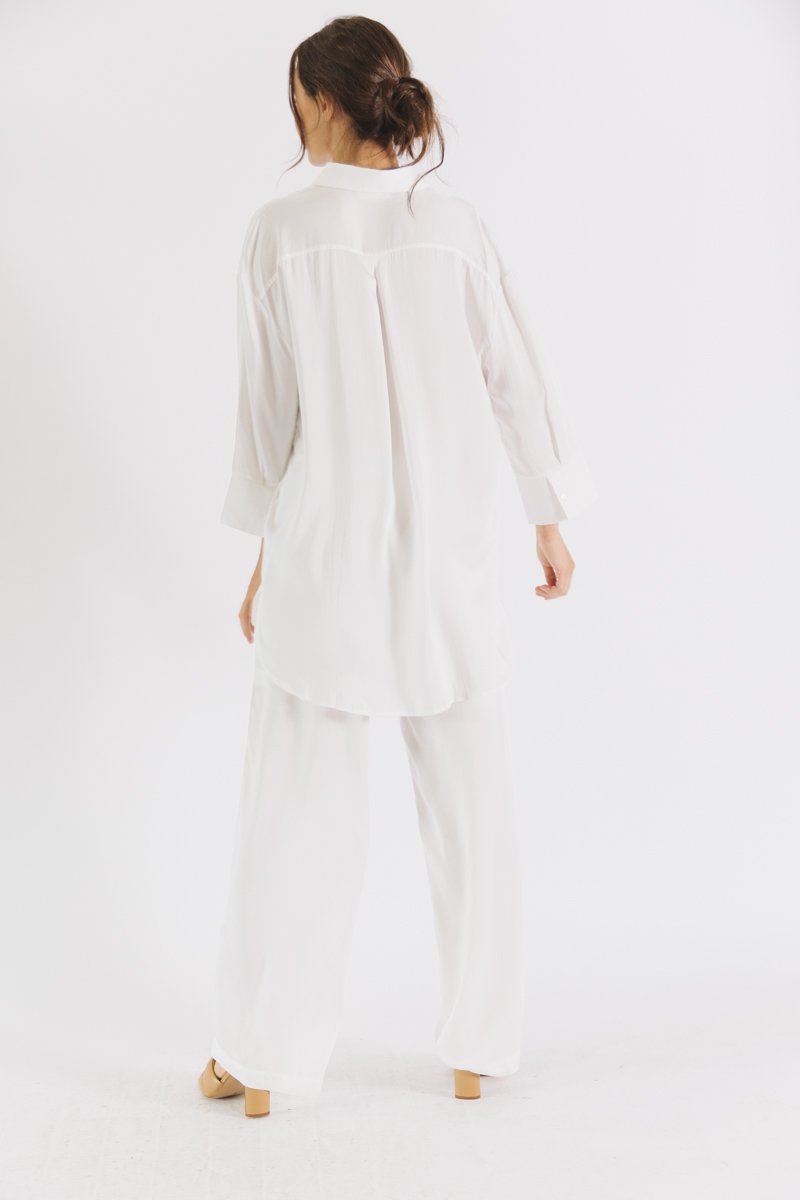 Boyfriend Shirt - Satin Tencel-Neu Nomads