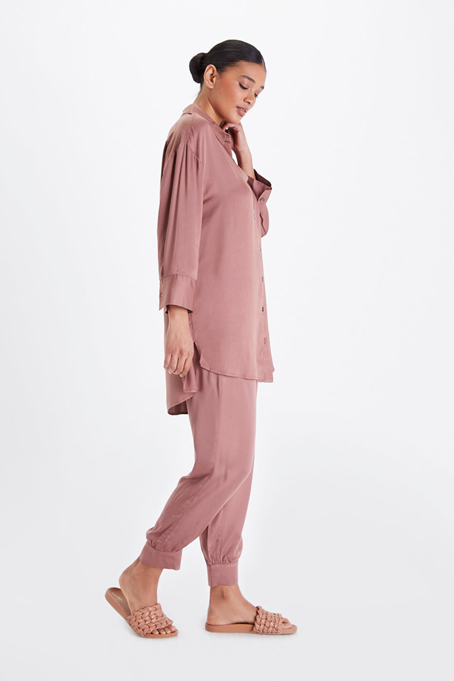 Boyfriend Shirt - Satin Tencel-Neu Nomads