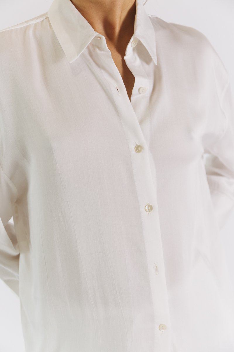 Boyfriend Shirt - Satin Tencel-Neu Nomads