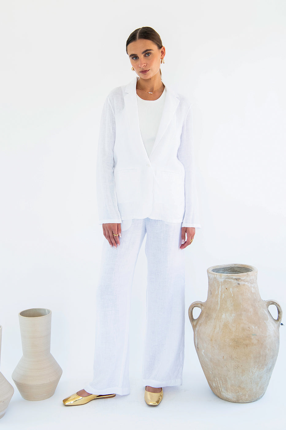 Cara Palazzo Pants - Linen-Neu Nomads