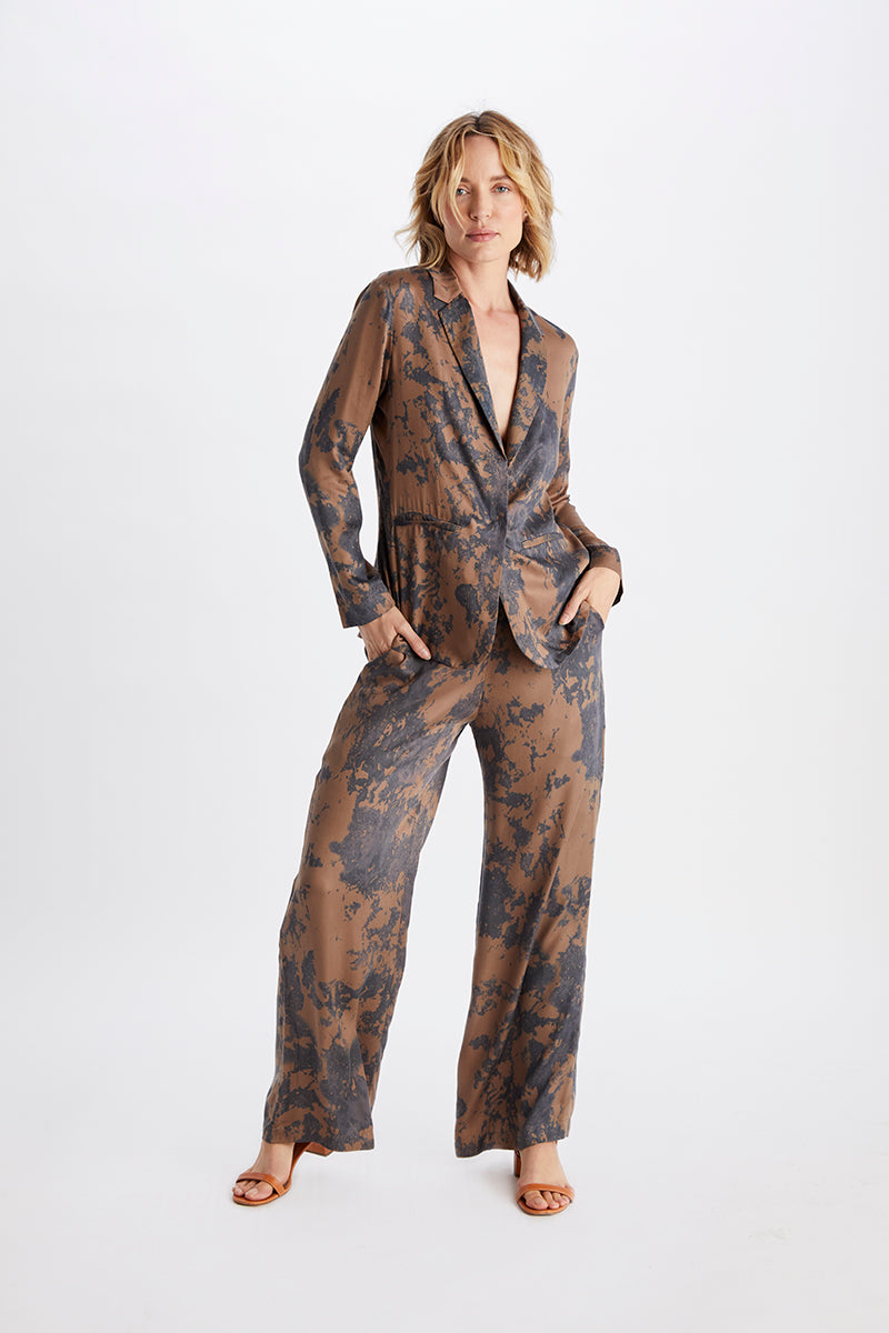 Carina Marble Print Palazzo Pants-Neu Nomads