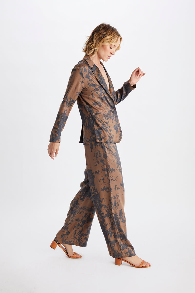 Carina Marble Print Palazzo Pants-Neu Nomads