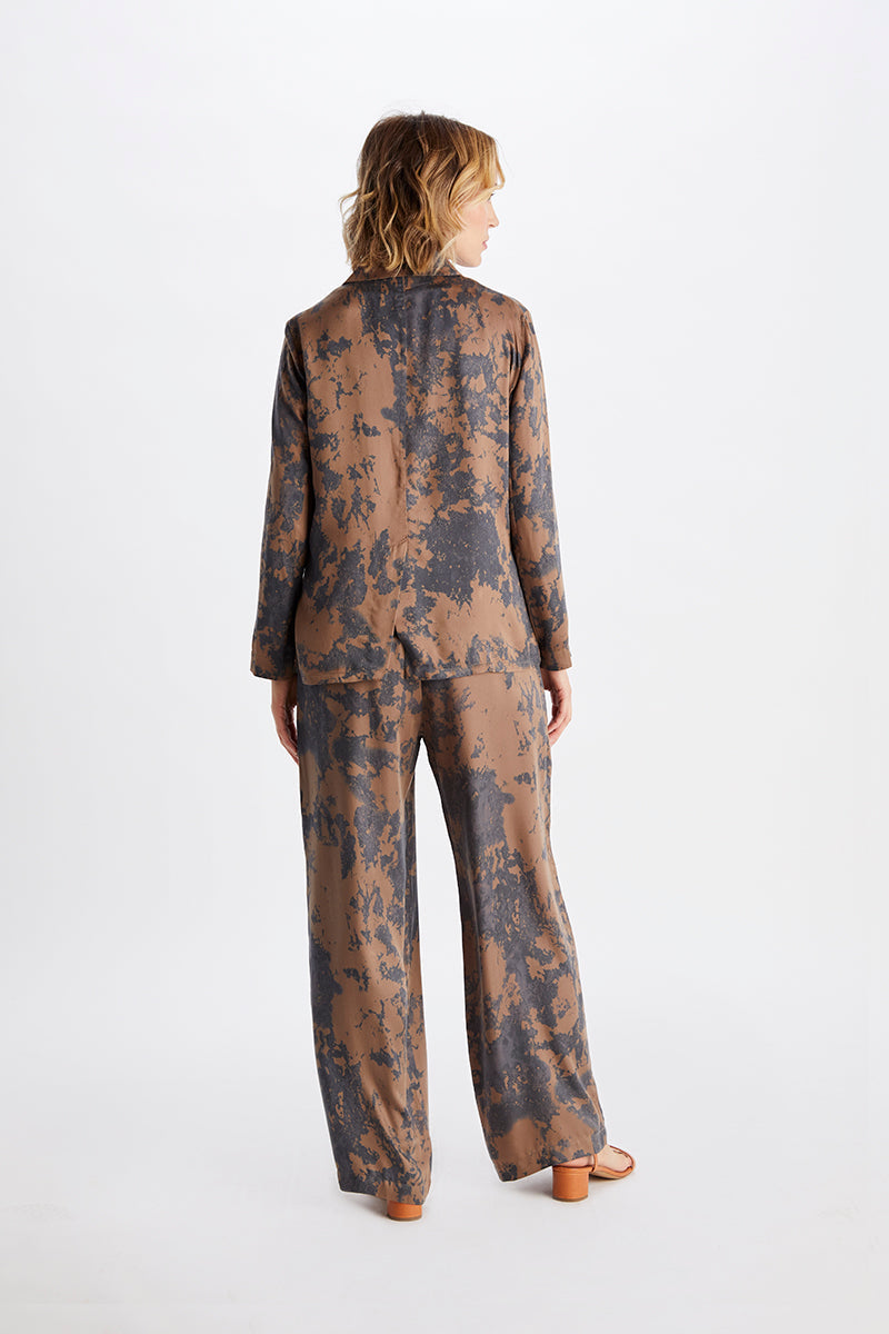 Carina Marble Print Palazzo Pants-Neu Nomads
