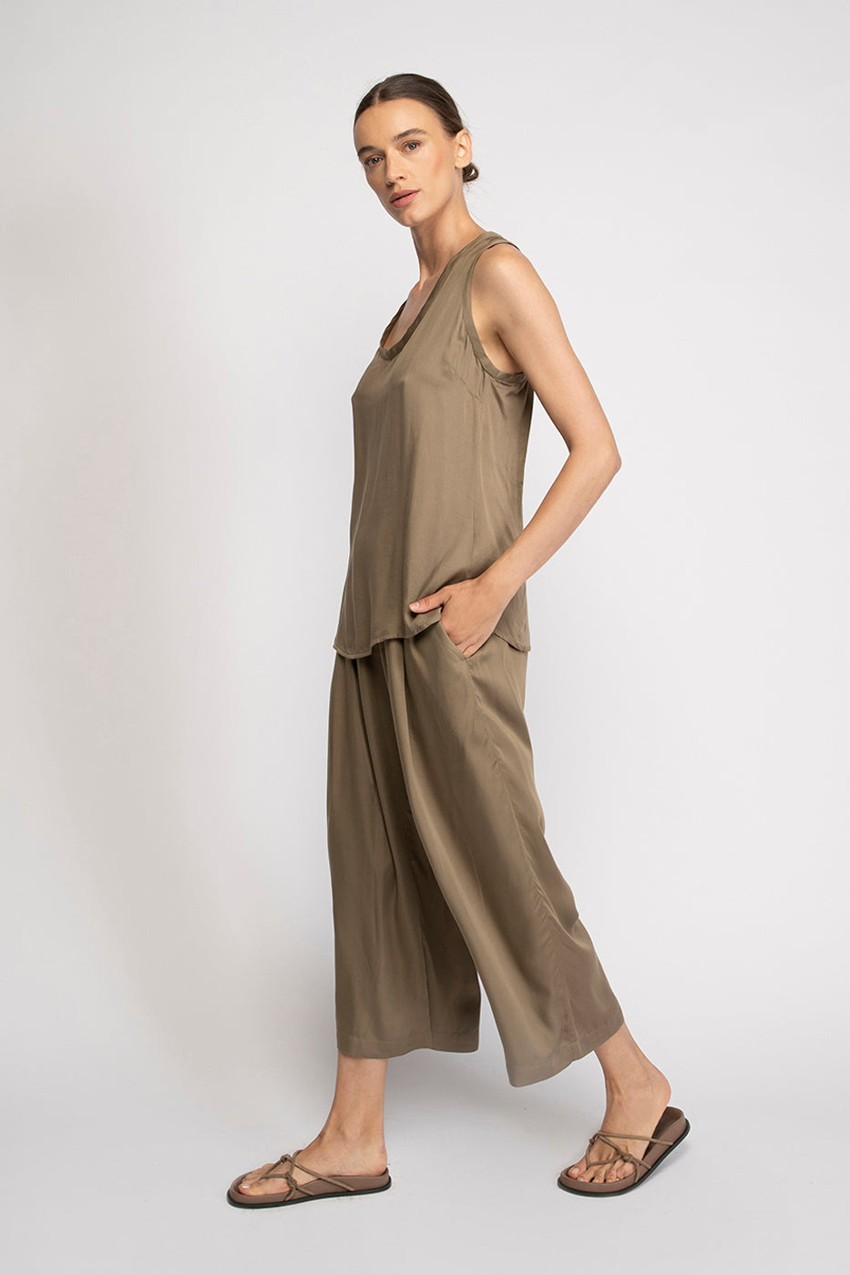 Cropped Palazzo Pants-Neu Nomads
