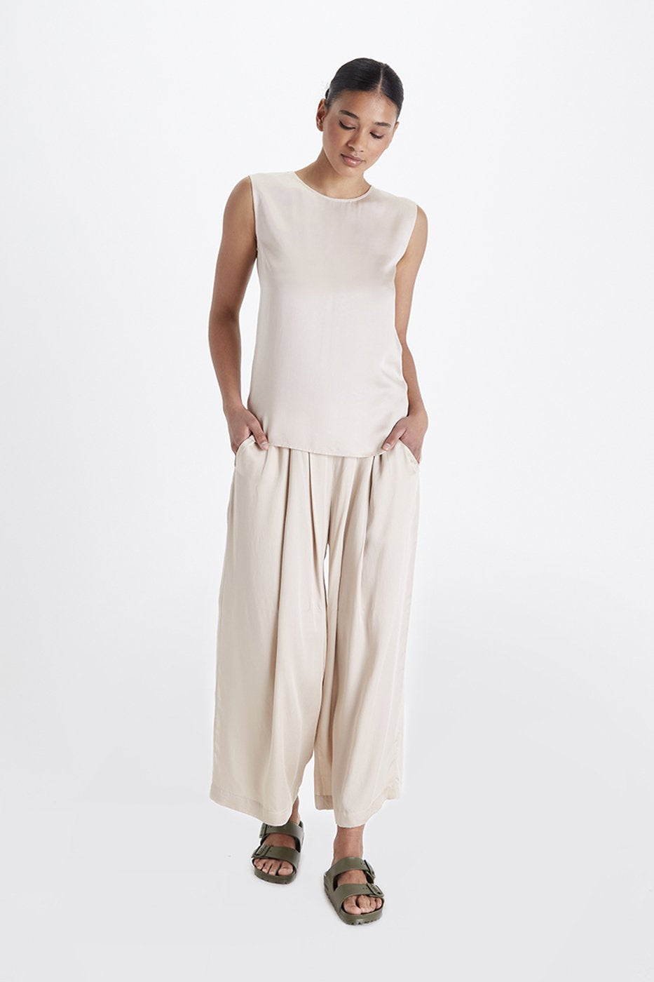 Cropped Palazzo Pants-Neu Nomads