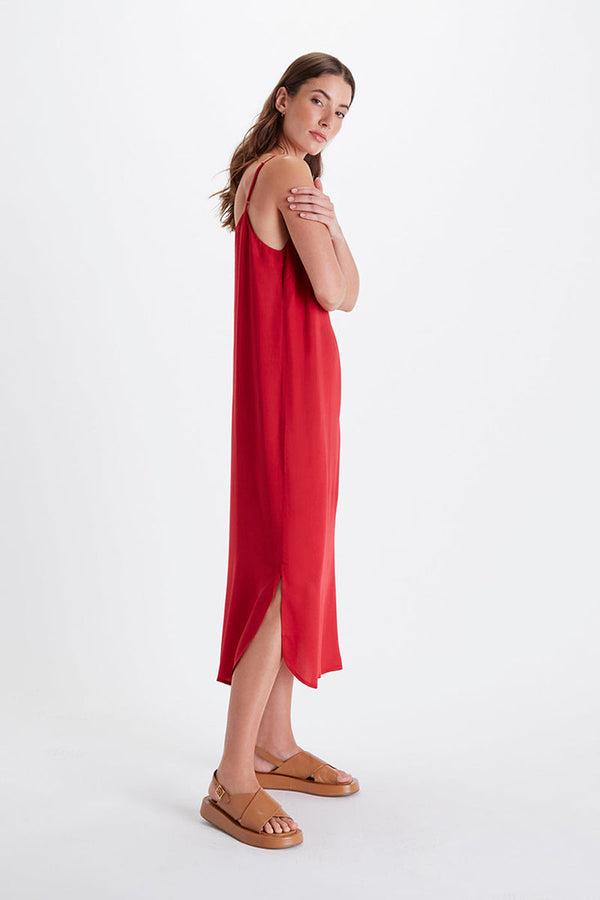 Elegant Easy Slip Dress With French Seam Details
