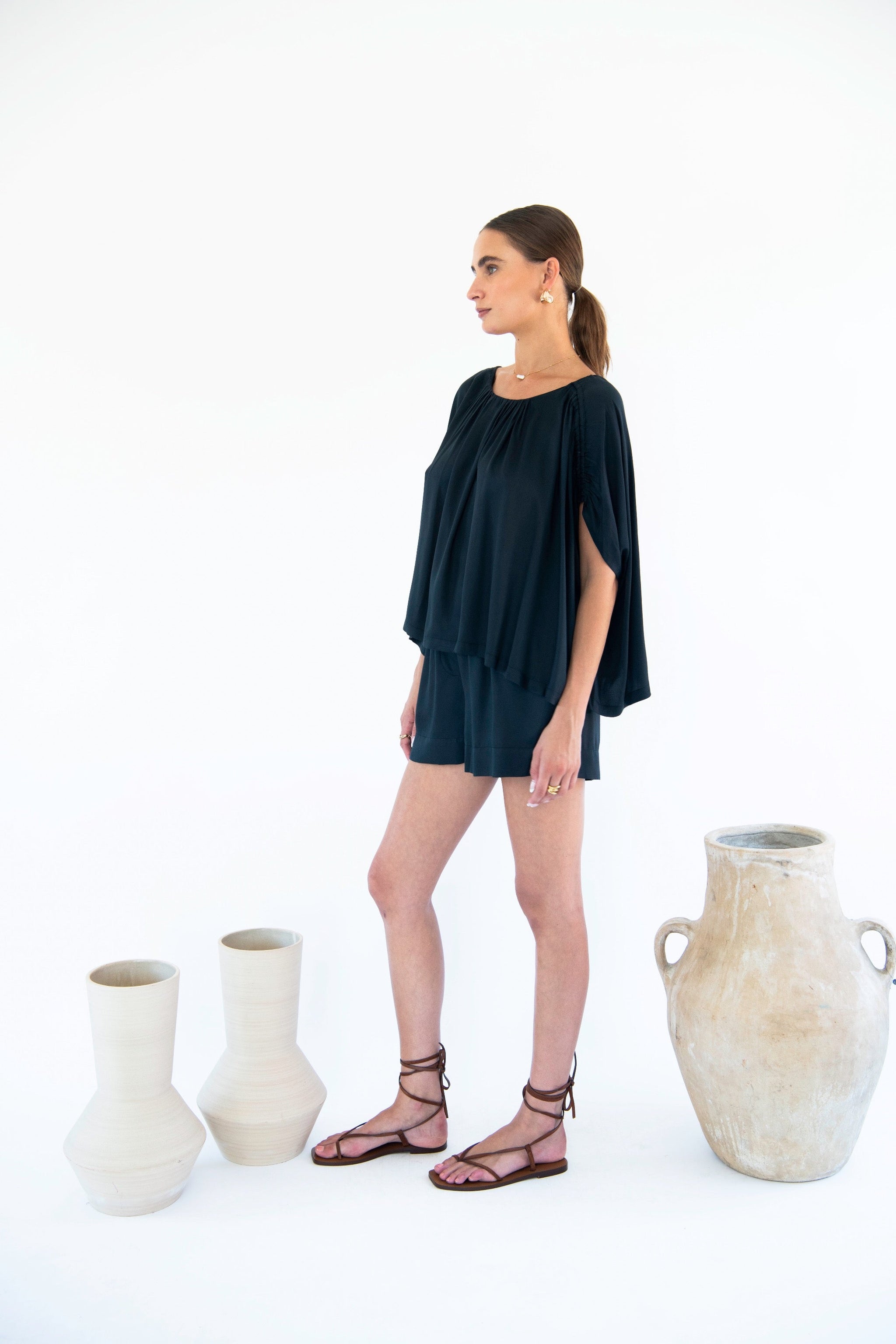 Julietta Blouse - Satin Tencel-Neu Nomads