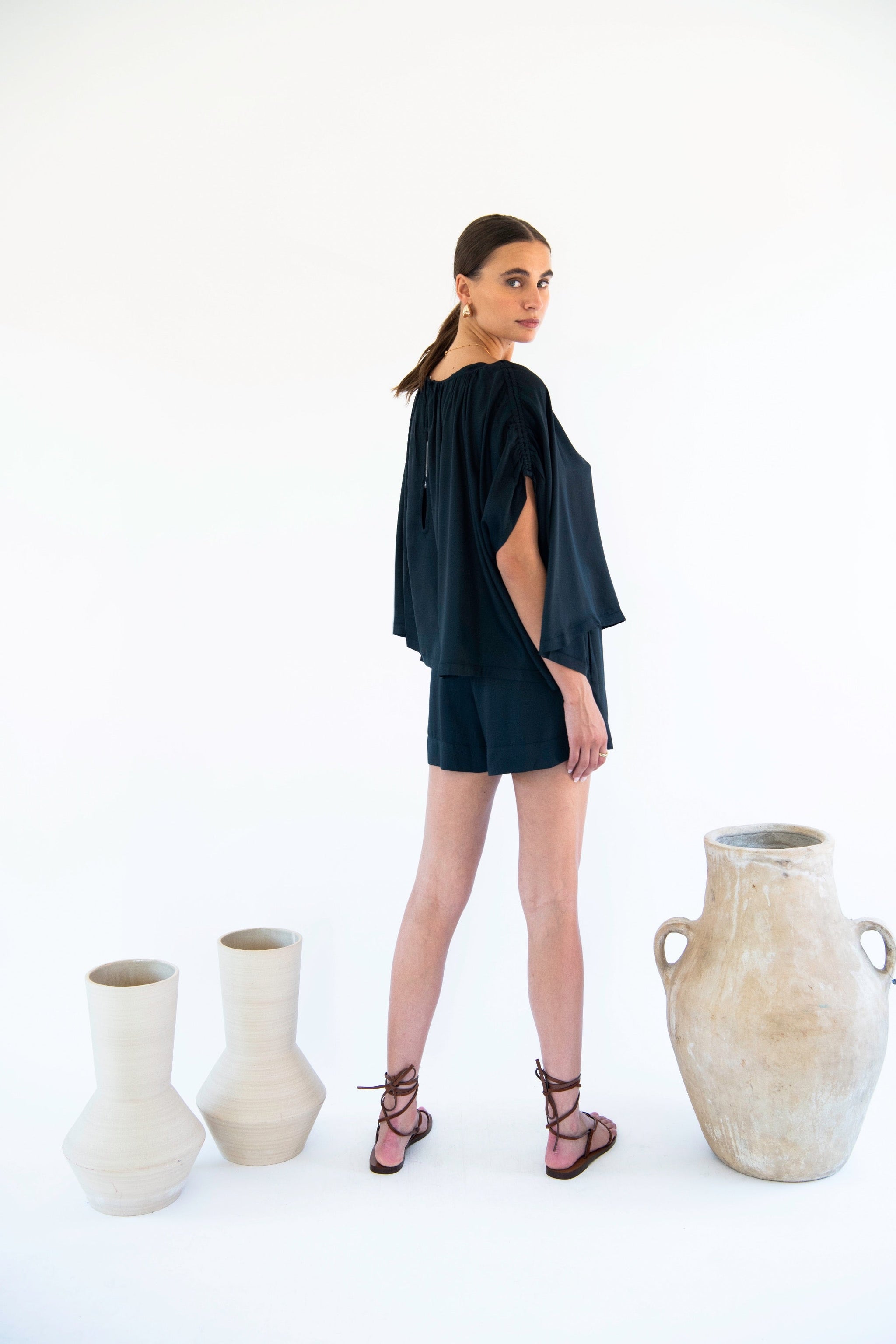 Julietta Blouse - Satin Tencel-Neu Nomads