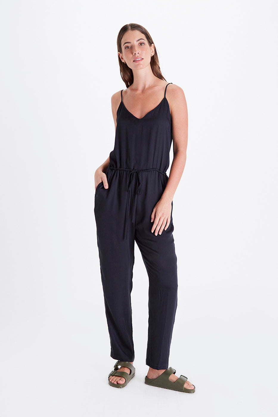 Sydney Drawstring Jumpsuit-Neu Nomads