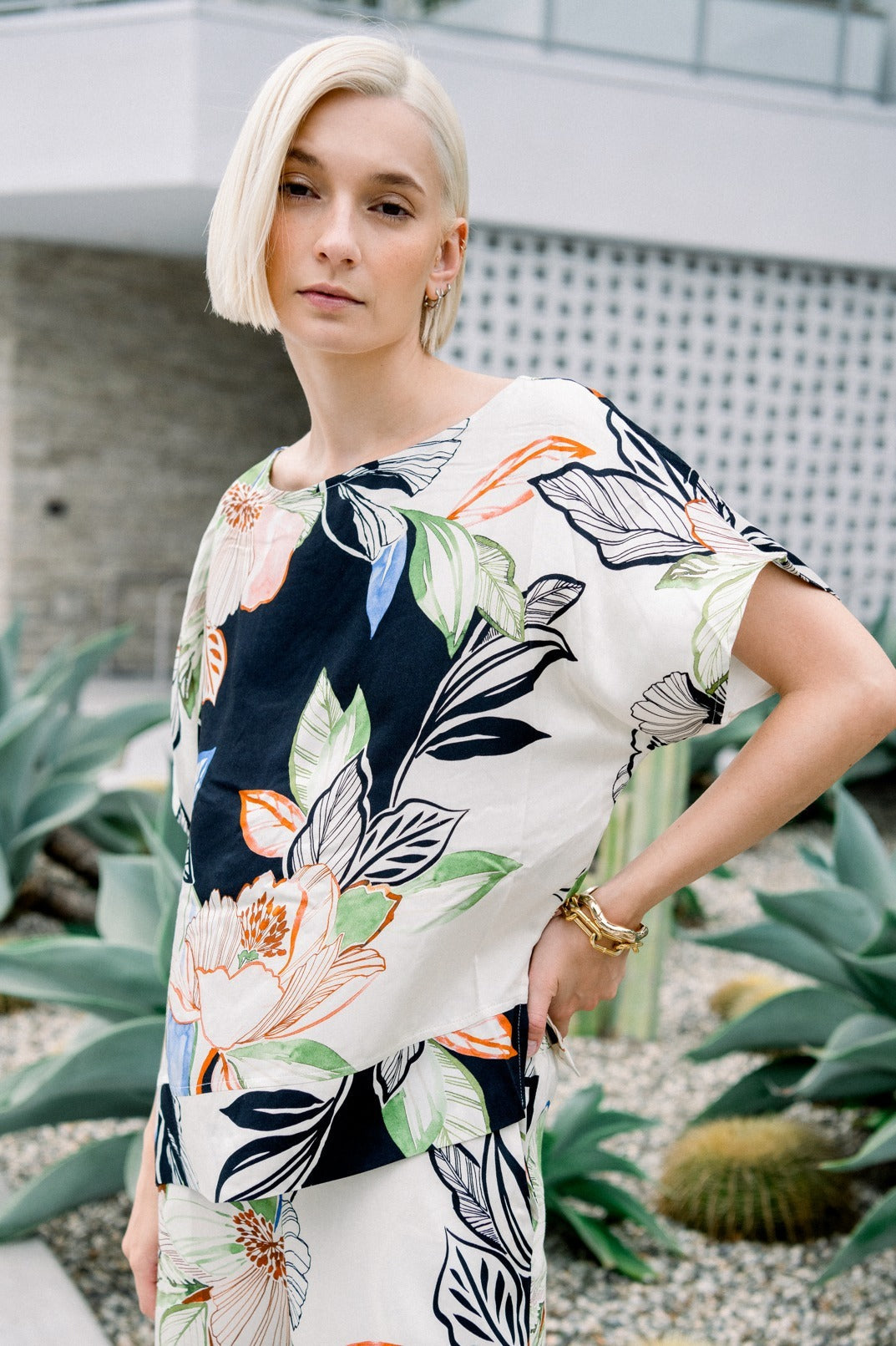 Agnes T-shirt - PRINT-Neu Nomads