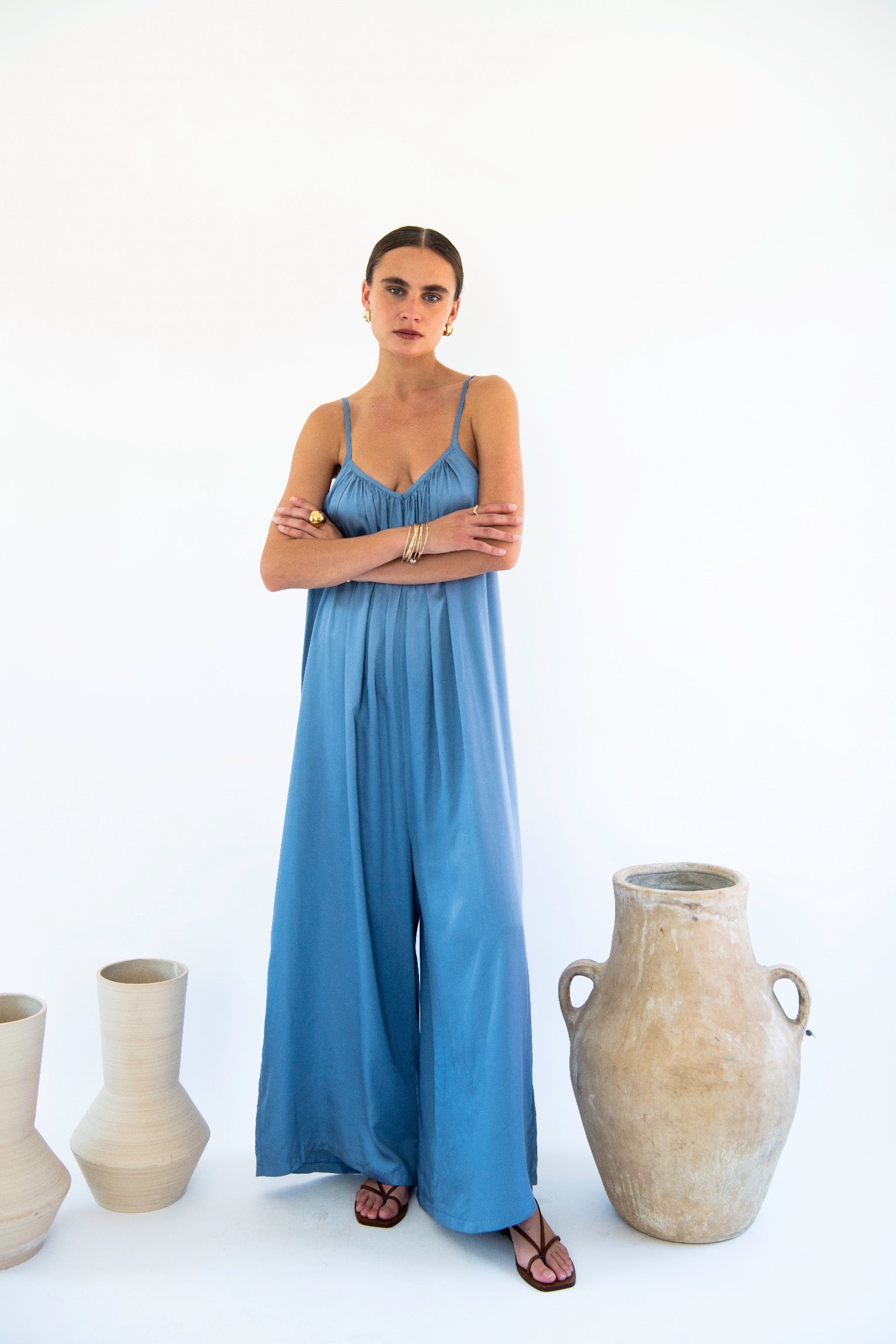 Bali Jumpsuit - Satin Tencel-Neu Nomads