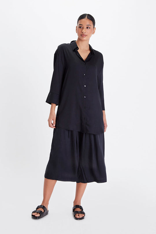 Boyfriend Shirt - Satin Tencel