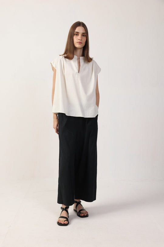 Brisa Cropped Pants - Linen