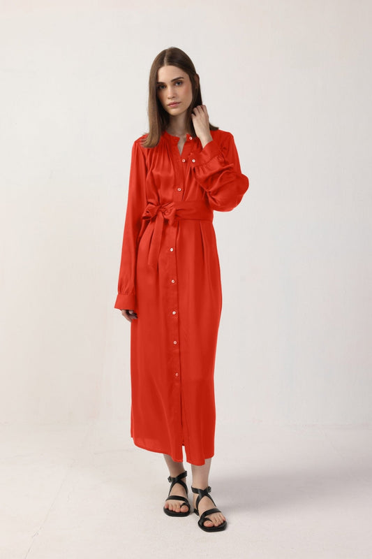 Camilla Dress | Dress | Sustainable Satin TENCEL Black / S