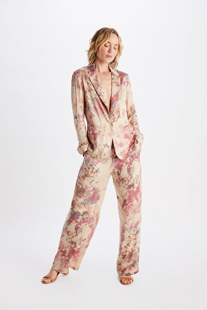 Carina Marble Print Palazzo Pants-Neu Nomads