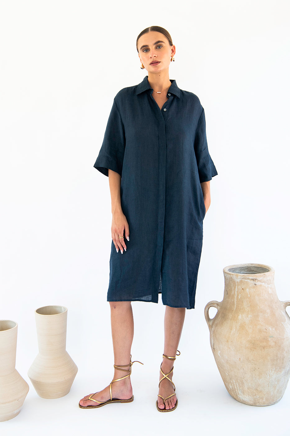 Chloe Shirt Dress Linen