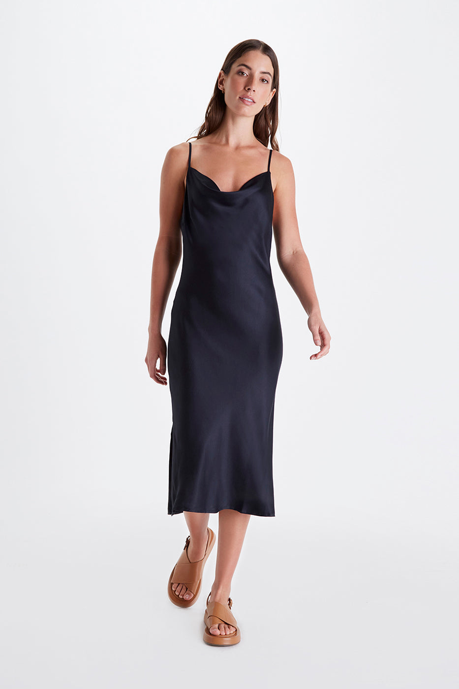 cowl neck linen dress Long Linen Dress, Summer Linen Dress for Women, Designer Sleeveless Linen Dress, Handmade Summer Dress, Best 100 Linen Dress, 2XL / Natural