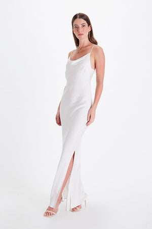 Cowl Neck Gown - Snow White-Neu Nomads