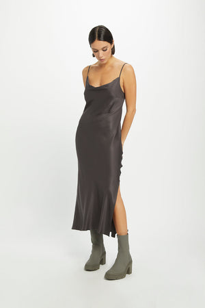 Cowl Neck Midi Dress-Neu Nomads