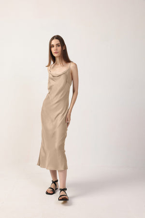 Cowl Neck Midi Dress FW24-Neu Nomads