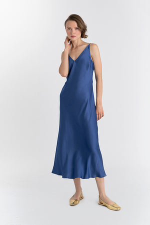 Bias Midi Slip Dress