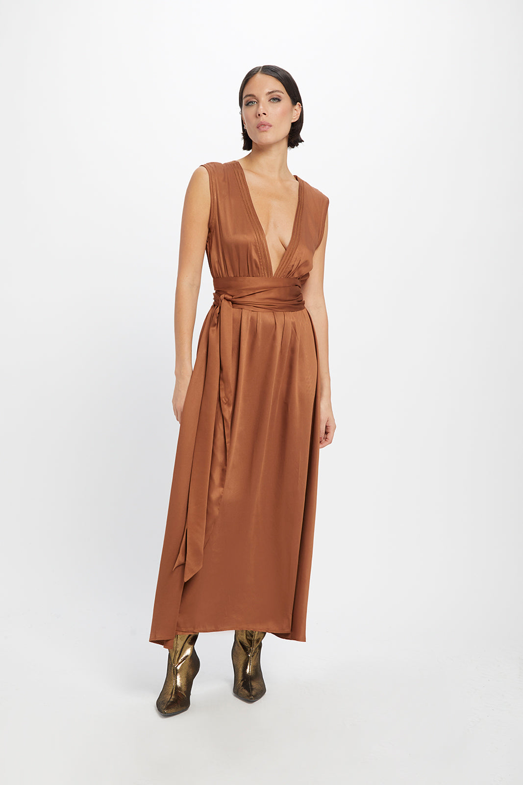 Embroidered Grace Midi Dress-Neu Nomads