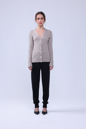 Fitted Ribbed Cardigan-Neu Nomads