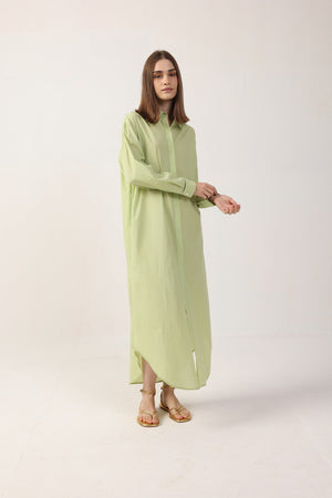 Galit Maxi Shirt Dress - Cotton Poplin-Neu Nomads