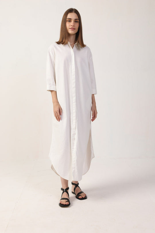 Galit Maxi Shirt Dress- Linen