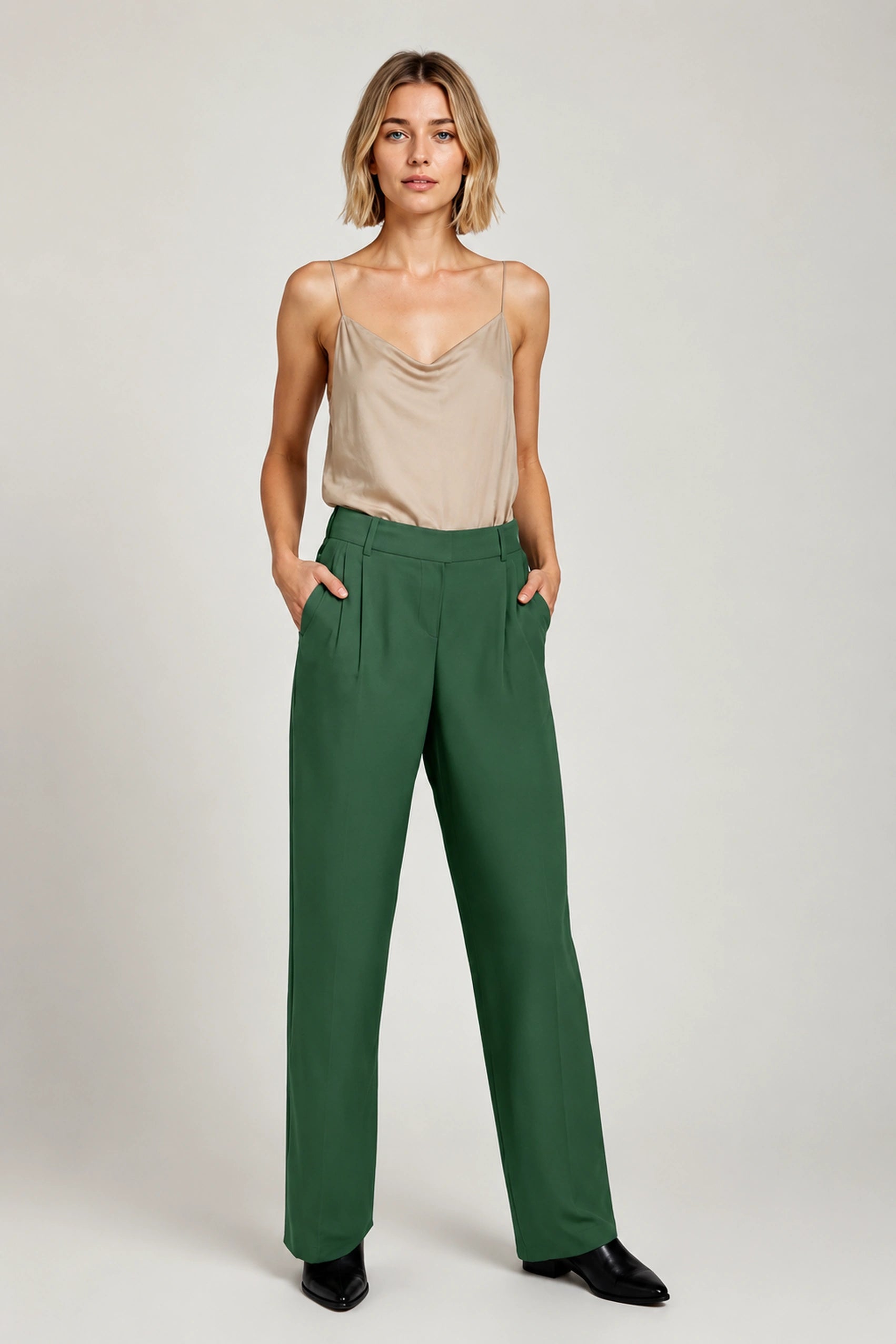 Garbo Pants | Pant | Dobby Crepe