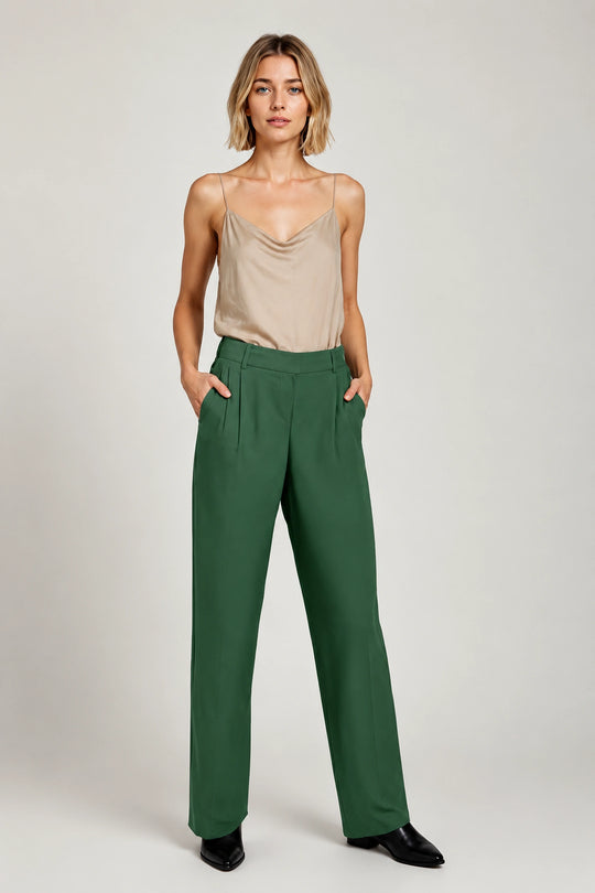 Garbo Pants | Pant | Dobby Crepe