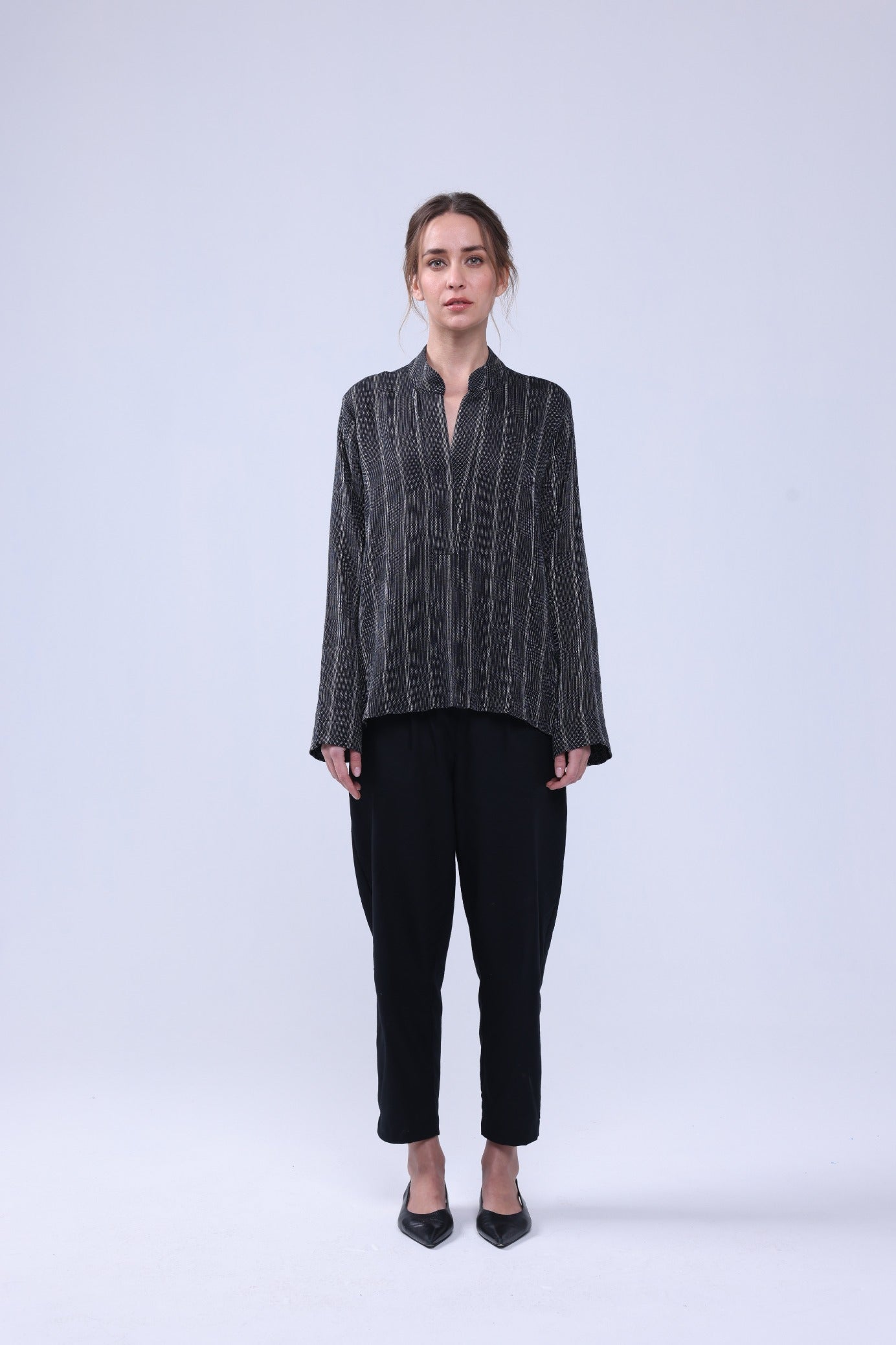 Joyce Blouse - Viscose Stripe-Neu Nomads
