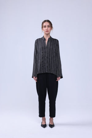 Joyce Blouse - Viscose Stripe-Neu Nomads