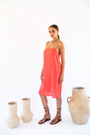 Julianne Boxy Slip Dress - Linen-Neu Nomads