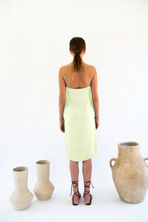 Julianne Boxy Slip Dress - Satin Tencel