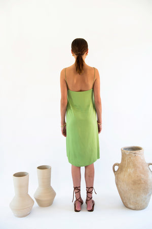 Julianne Boxy Slip Dress - Satin Tencel-Neu Nomads