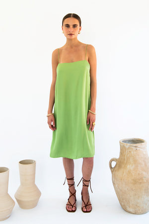 Julianne Boxy Slip Dress - Satin Tencel-Neu Nomads