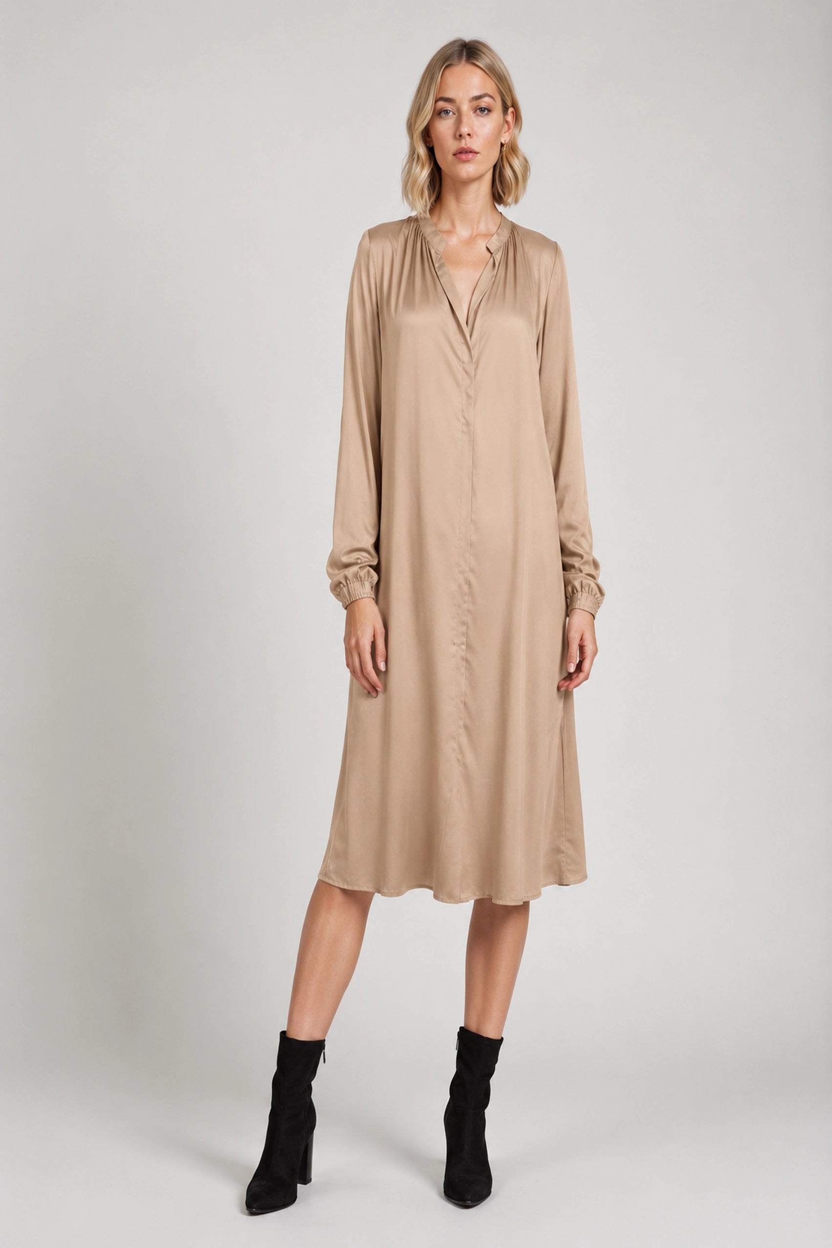 Stella Shirt Dress | Dress | Satin TENCEL™