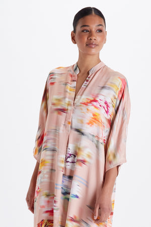 Kerala Blouse - Flower Blur Print-Neu Nomads