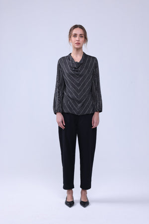 Leela Blouse - Viscose Stripe-Neu Nomads