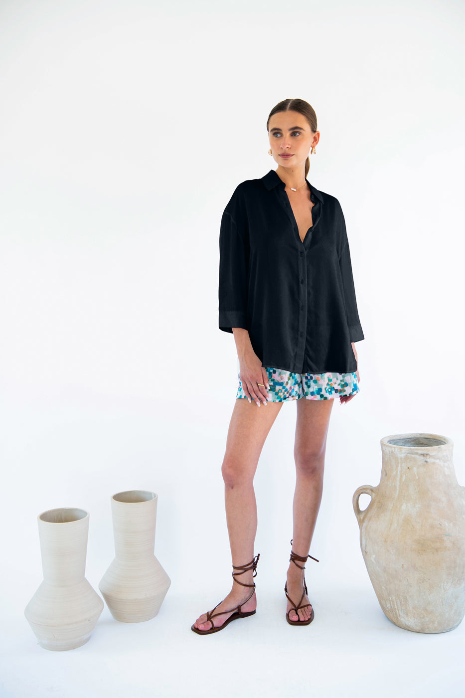 Livia Boyfriend Shirt - Linen-Neu Nomads