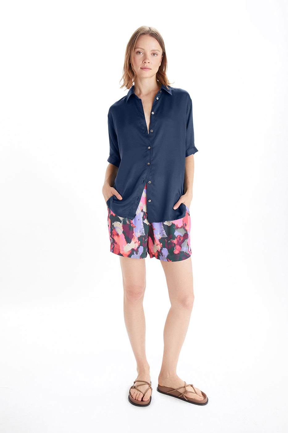 Short Sleeve Adrienne Blouse-Neu Nomads