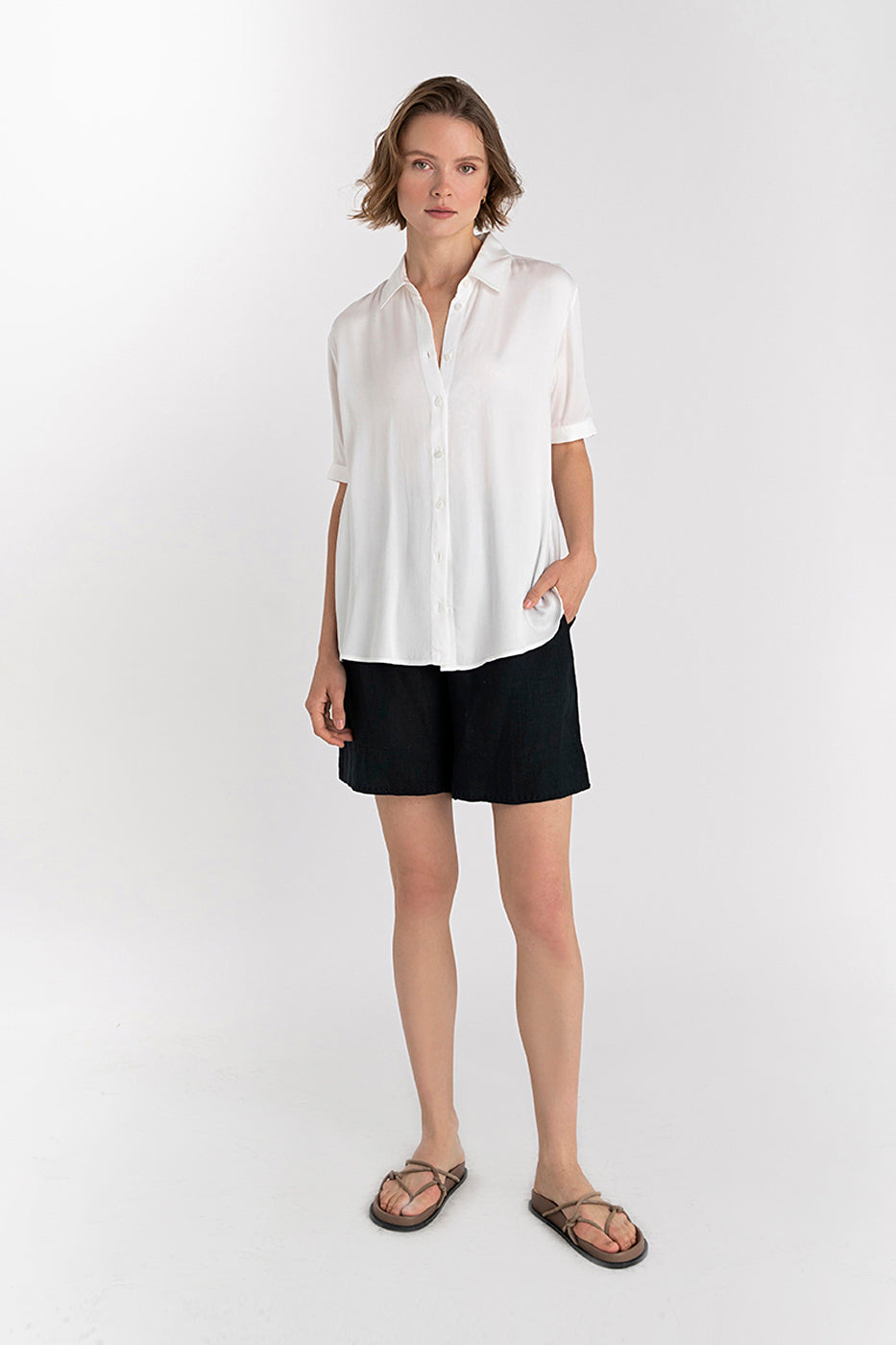 Short Sleeve Adrienne Blouse-Neu Nomads