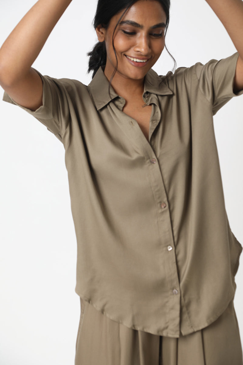 Short Sleeve Boyfriend Shirt-Neu Nomads