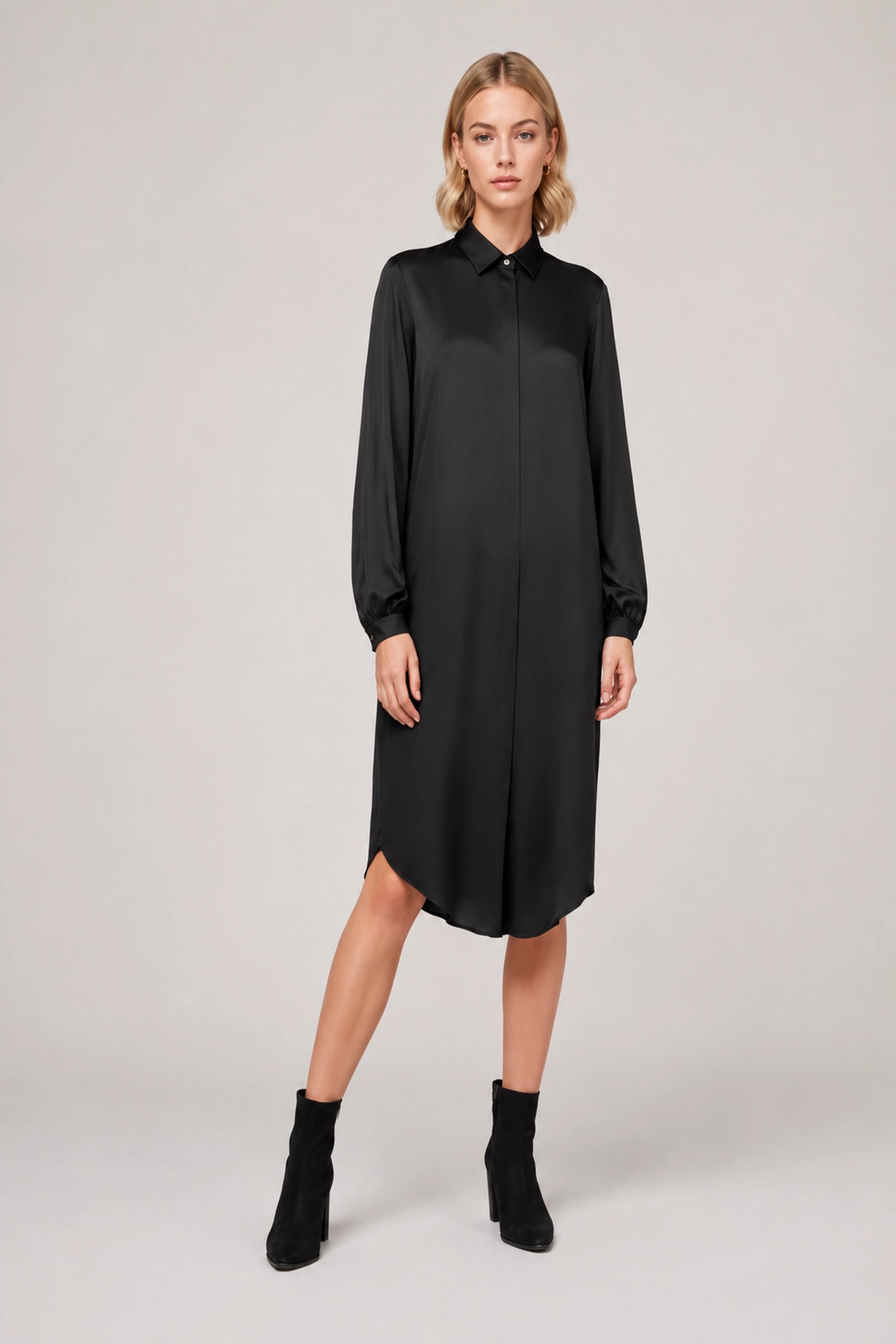 Stella Shirt Dress | Dress | Satin TENCEL™