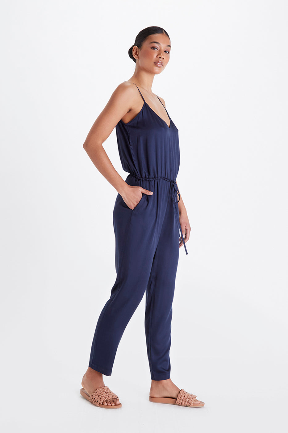 Sydney Drawstring Jumpsuit-Neu Nomads